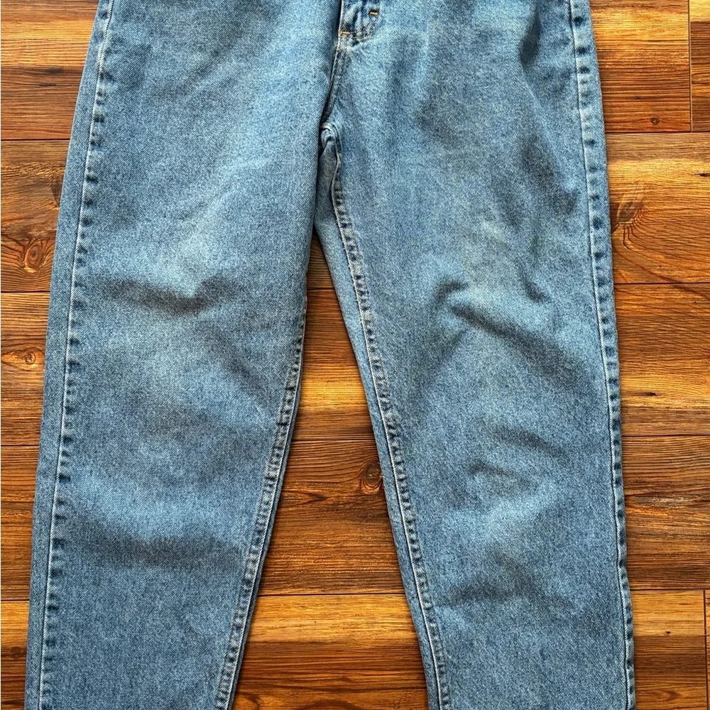 Vintage 90s Lee Women’s Jeans Size 14 Long High Rise Blue Denim USA Made - Picture 12 of 14